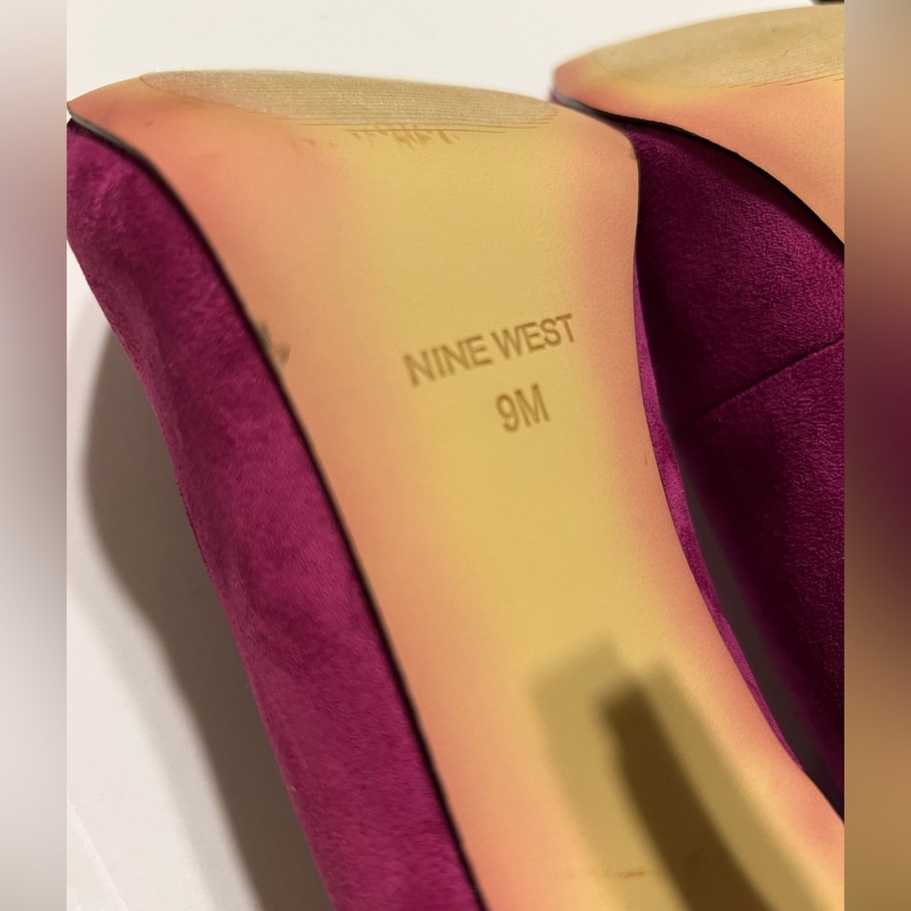 Woman's Nine West | Elegant Tunips Fuchsia Heels/Pumps Size 9M - Picture 15 of 15